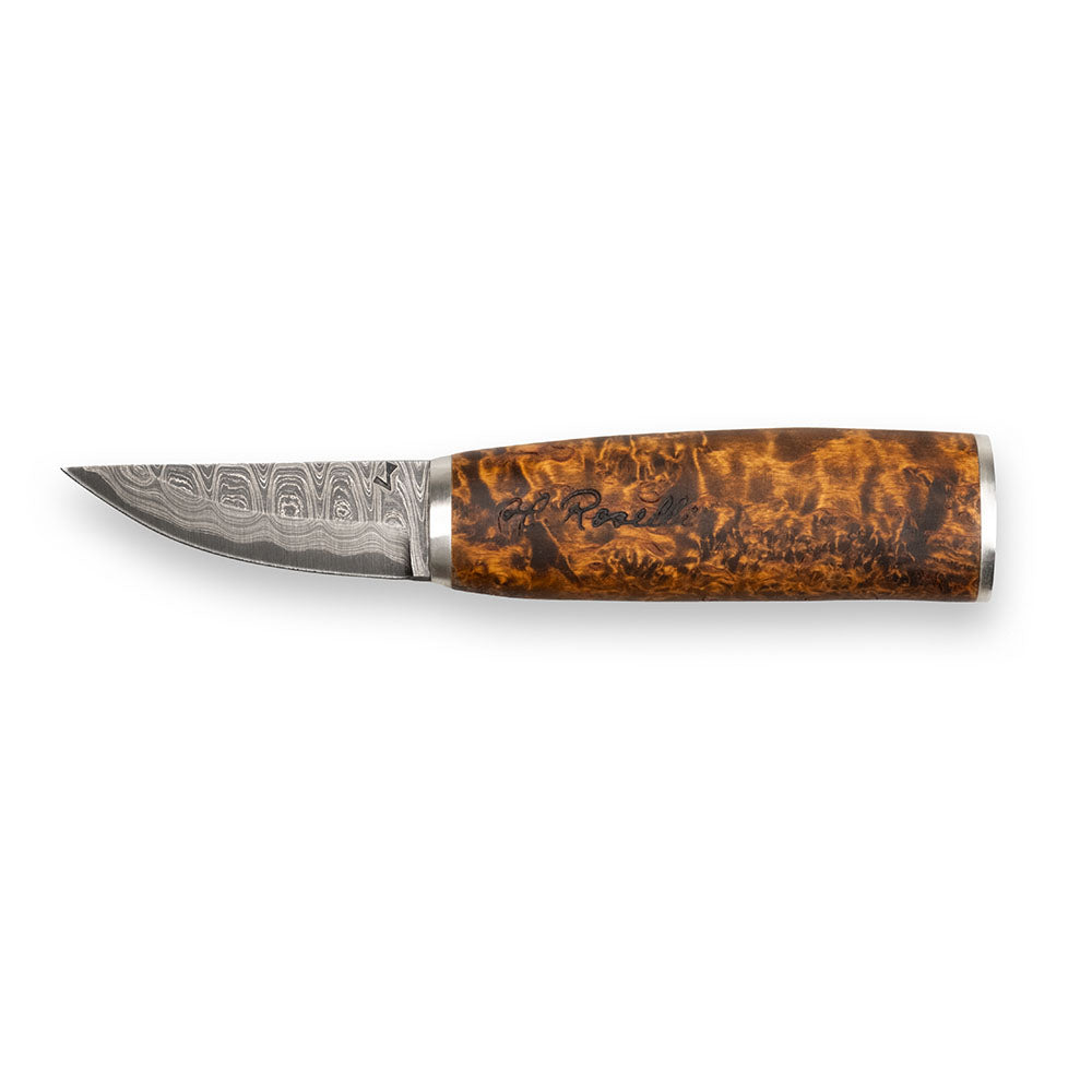 Grandmother Knife | Handmade Damascus Steel | Roselli Finland