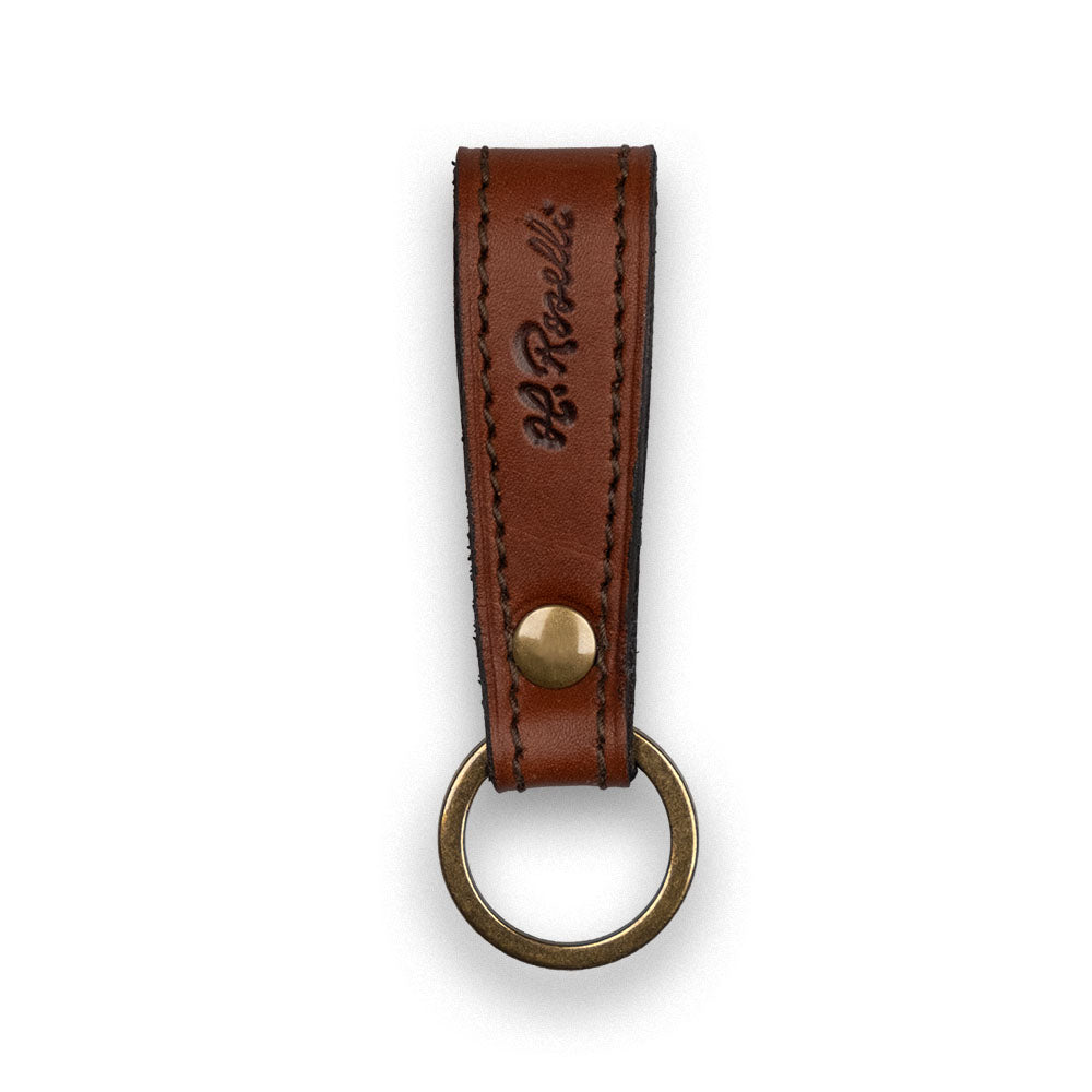 Leather Key Chain | Reused Finnish Leather & Copper | Roselli Finland