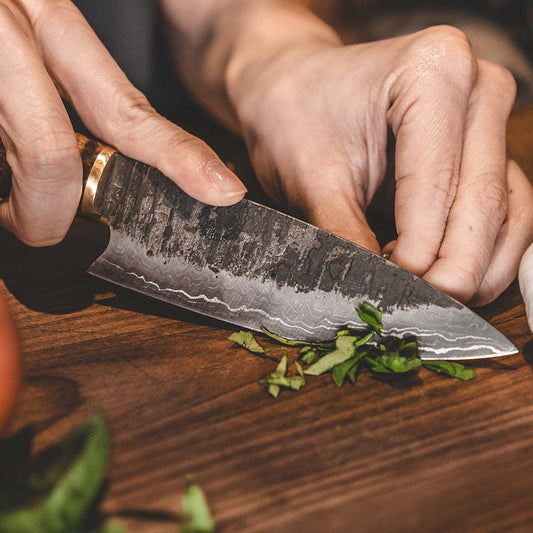 Allround-kokkiveitsi, Damasti